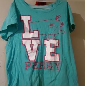Phineas and Ferb Disney XL Juniors (14-16) short sleeve tee.
